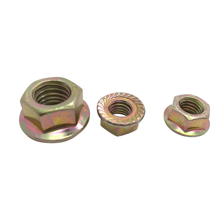 Carbon steel DIN 6923 Hex Flange Nut Zinc Plated