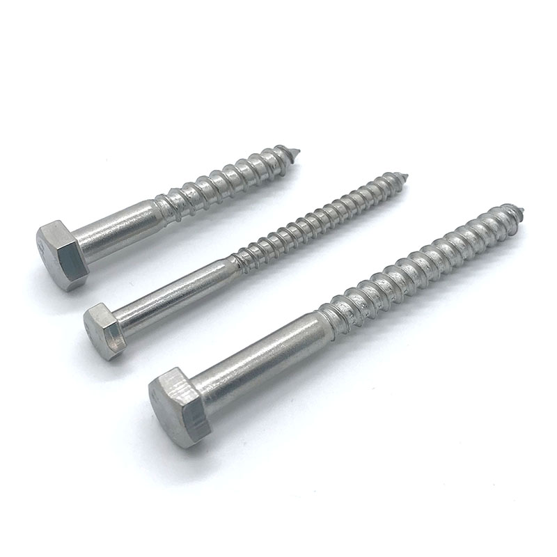 Stainless Steel DIN571 Hex Head Wood Screws