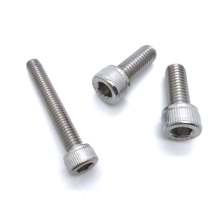 Stainless Steel Knurled Cap Head Hex Socket Bolt